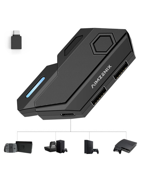 Adaptador de Teclado y Ratón Arvin para PS4/Xbox/Switch - Mapeo Personalizado