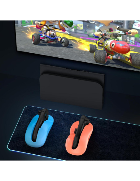 Controlador de Juegos Gaekol para Nintendo Switch 2 - Mouse Joy-Con Naranja y Azul