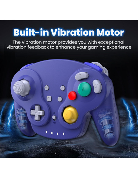 Controlador Inalámbrico NGC SAFFUN para Switch y PC - Índigo Controlador Inalámbrico NGC SAFFUN para Switch y PC - Índigo