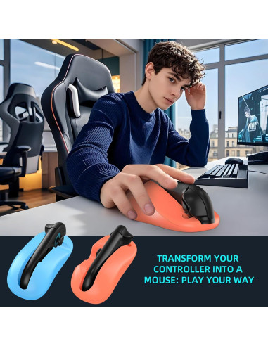 Controlador de Juegos Gaekol para Nintendo Switch 2 - Mouse Joy-Con Naranja y Azul