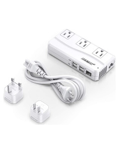 Adaptador de Viaje Universal BESTEK 220V a 110V 4 Puertos USB