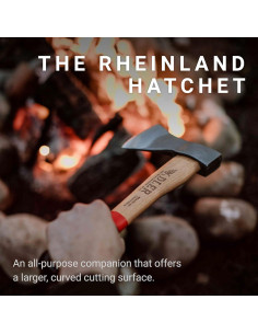 Hacha de Camping Adler Rheinland 35.5 cm Mango Verde 2