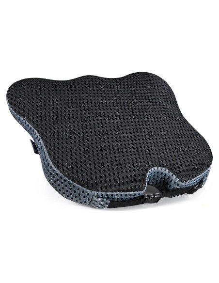 Cojín de Asiento Viscoelástico Dreamer Car QFC040-BK Negro