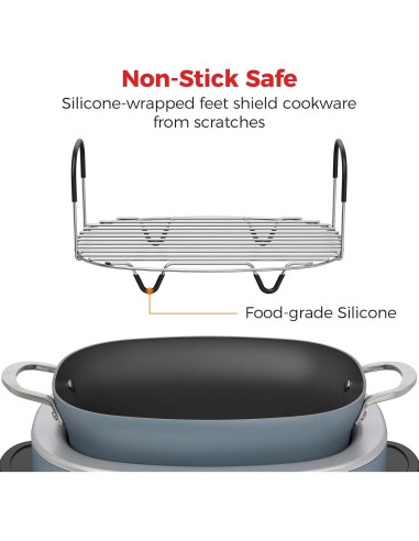 Soporte para Vapor y Asar Goldlion para Olla Ninja 8.5 Qt