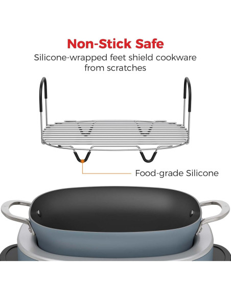 Soporte para Vapor y Asar Goldlion para Olla Ninja 8.5 Qt