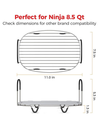 Soporte para Vapor y Asar Goldlion para Olla Ninja 8.5 Qt