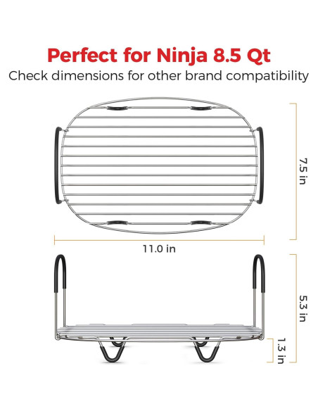 Soporte para Vapor y Asar Goldlion para Olla Ninja 8.5 Qt