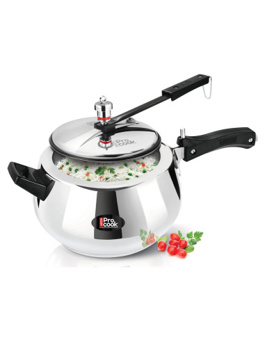 Olla a presión Milton 3L acero inoxidable con válvula de seguridad