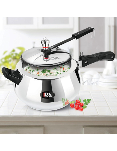 Olla a presión Milton 3L acero inoxidable con válvula de seguridad