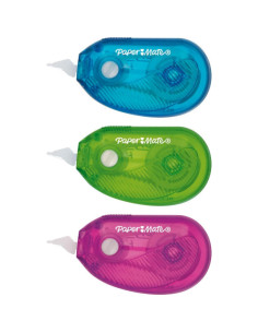 Cinta de corrección Paper Mate DryLine i-Mini | 3 unidades | Colores surtidos 2