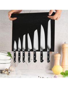 Soporte Magnético para Cuchillos Resafy 38x28 cm Acacia Negra 2