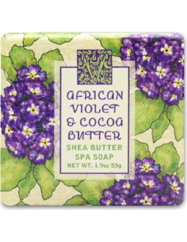 Jabones de Barra Aromatizados Greenwich Bay Violeta Africana - 12 Mini Jabones 53 g