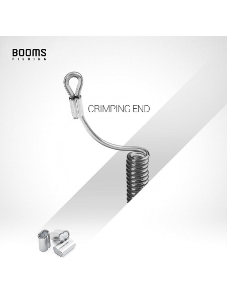 Cuerdas de Pesca Booms Fishing T04 con Mosquetón 6 Piezas