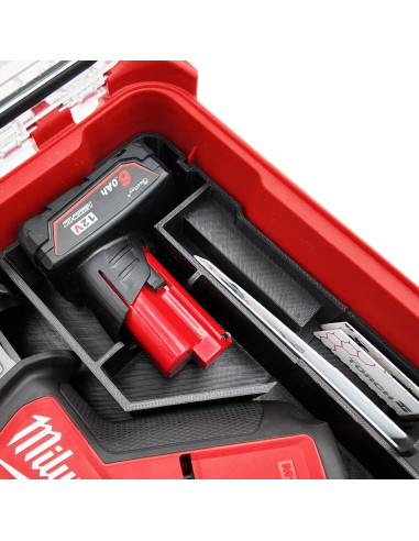 Forro Organizador Milwaukee M12 Hackzall TidyTool Rojo