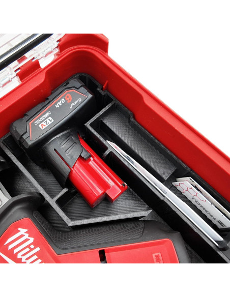 Forro Organizador Milwaukee M12 Hackzall TidyTool Rojo