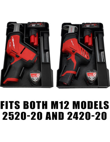 Forro Organizador Milwaukee M12 Hackzall TidyTool Rojo