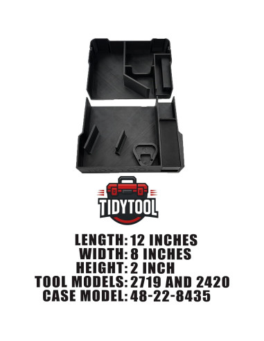 Forro Organizador Milwaukee M12 Hackzall TidyTool Rojo