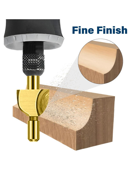 Juego de 20 Bits de Tallado en Madera Lukcase HSS Titanio 3.175mm