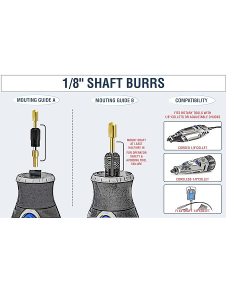 Juego de 20 Bits de Tallado en Madera Lukcase HSS Titanio 3.175mm