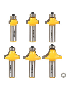 Conjunto de 6 Fresas Redondeadas Yonico 13621 1/2" (12.7 mm)