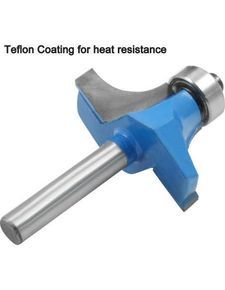 Fresa de Redondeo LDEXIN 22.23mm Vástago 6.35mm Azul