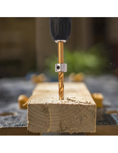 Broca de Escalera 3/8" Kosmi con Mango Hexagonal y Anillo de Parada