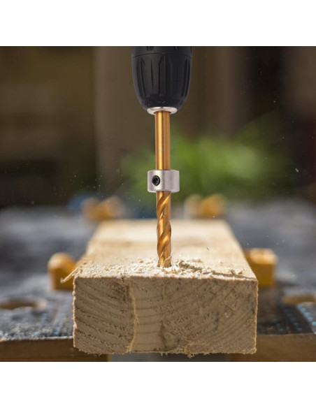 Broca de Escalera 3/8" Kosmi con Mango Hexagonal y Anillo de Parada