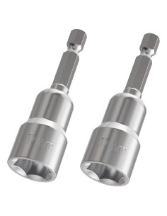 Juego de 2 Puntas Hexagonales 1/4" Skweawert 65mm CR-V