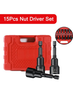 Juego de 15 Piezas Destornillador Magnético PANOVOS 2.5" 2