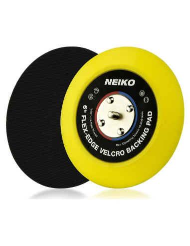 Almohadilla de Respaldo Flexible Neiko 6" con Gancho y Bucle