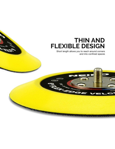 Almohadilla de Respaldo Flexible Neiko 6" con Gancho y Bucle