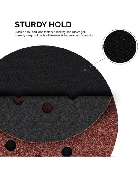 Almohadilla de Respaldo Flexible Neiko 6" con Gancho y Bucle