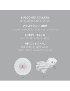 Rizadores de Cabello Conair CHV28AMZ Cerámica 8 Rulos 5.08 cm 2