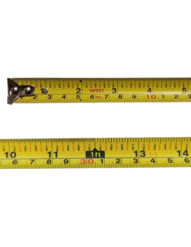 Cinta Métrica WISUNO 4.88 m Retráctil con Auto-Bloqueo