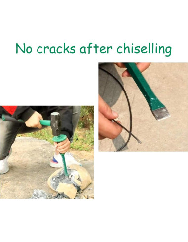 Cincel de Albañil Lestino 30 cm Acero Forjado Antideslizante