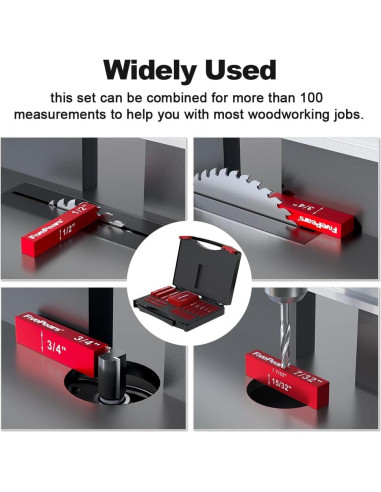 Bloques de Configuración de Aluminio 15 PCS FivePears