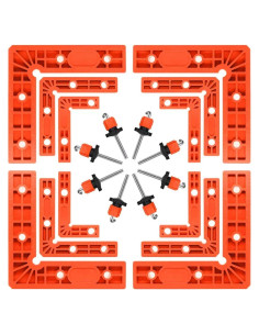 Abrazaderas de Esquina 90 Batidora - 12 Piezas Ajustables