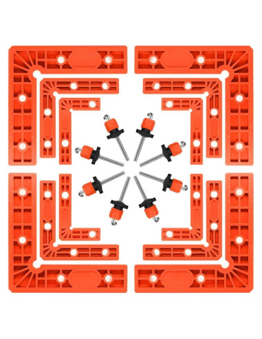 Abrazaderas de Esquina 90 Batidora - 12 Piezas Ajustables