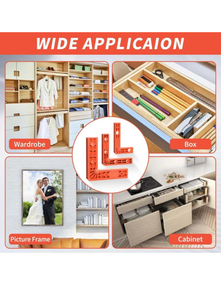 Abrazaderas de Esquina 90 Batidora - 12 Piezas Ajustables