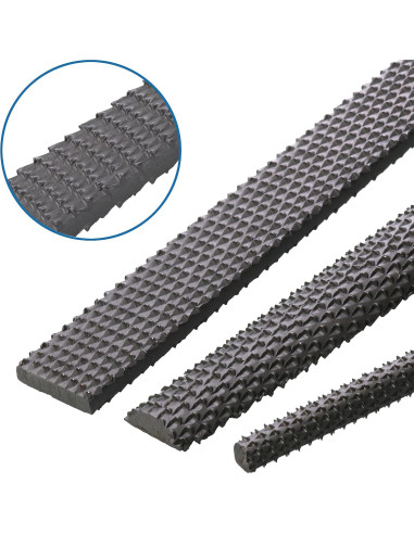 Conjunto de limas de madera Plg2Sup 3PC y papeles de lija