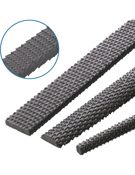 Conjunto de limas de madera Plg2Sup 3PC y papeles de lija