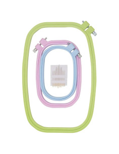 Aros de Bordado Cuadrados LAMXD - 3 Tamaños de Plástico ABS