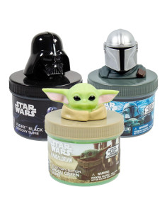 Kit de Slime Star Wars 3 Frascos - Darth Vader, Mando, Grogu