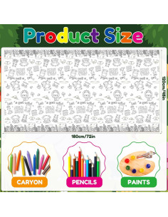 Póster para Colorear Gigante XEFINAL Mundo Animal 119x178 cm 2