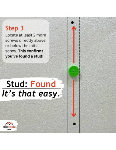 Localizador de Estudio Magnético ChipToolz DOT - Sin Baterías