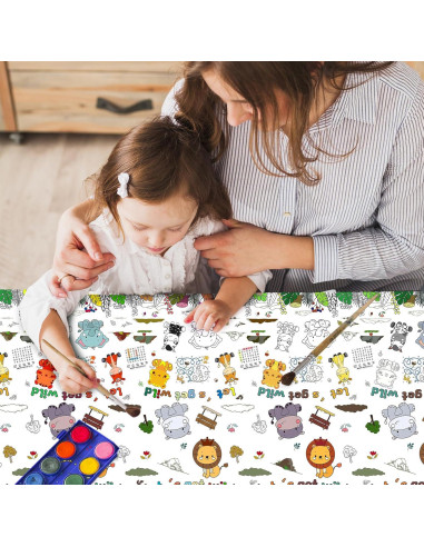 Póster para Colorear Gigante XEFINAL Mundo Animal 119x178 cm