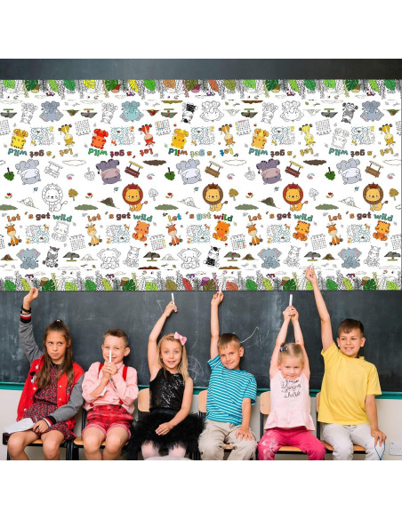 Póster para Colorear Gigante XEFINAL Mundo Animal 119x178 cm