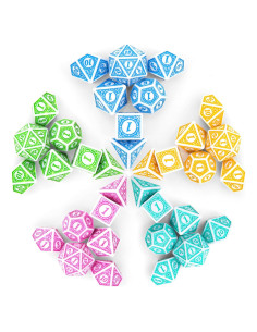 Dados Poliedricos Coyeekn 35 Piezas para DND y RPG