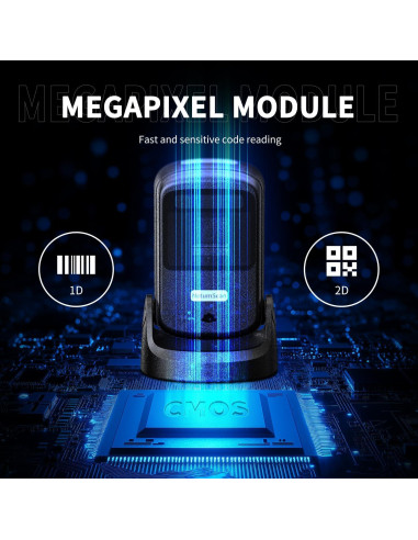 Escáner de Código de Barras Automático NetumScan NS-40 USB 1D/2D