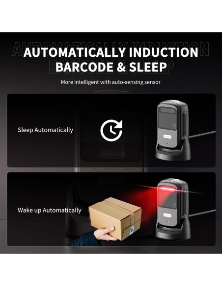 Escáner de Código de Barras Automático NetumScan NS-40 USB 1D/2D Escáner de Código de Barras Automático NetumScan NS-40 USB 1D/2D